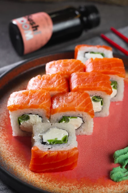 Филадельфия с зеленым луком 