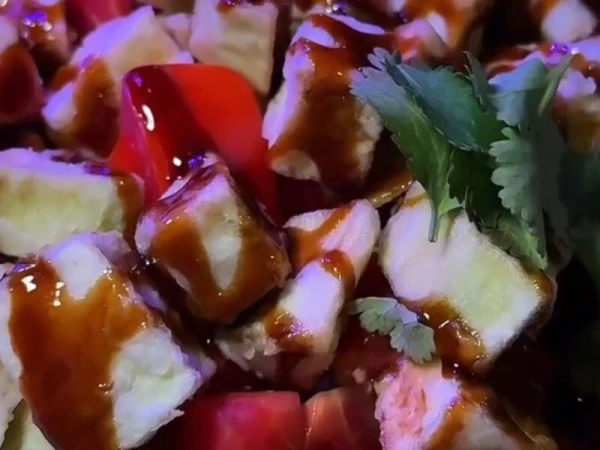 Салат с Хрустящими баклажанами