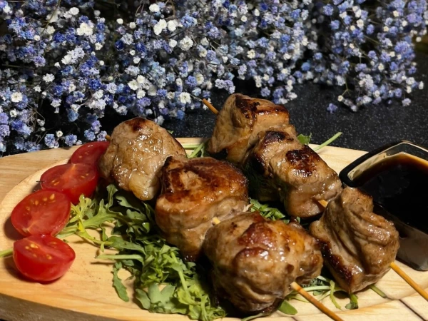 Мини-шашлычки со свининой