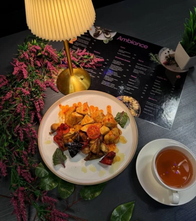 Куриное филе с овощами и соусом Sweet Chili