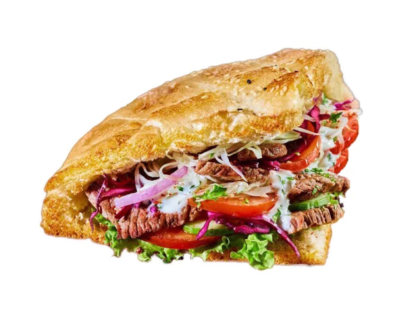 Шаурма в хлебе с курицей