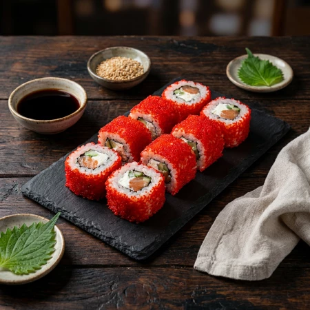 КАЛИФОРНИЯ С КОПЧЕНЫМ ЛОСОСЕМ РОЛЛ 