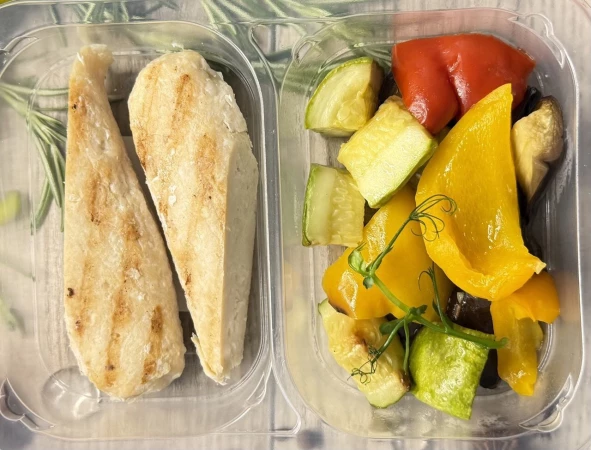 Люля кебаб с овощами