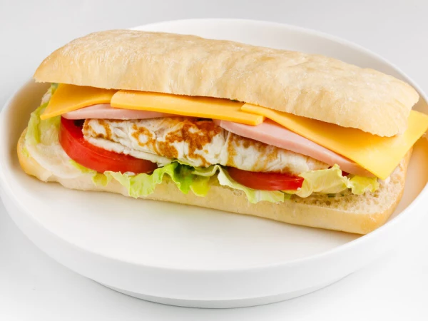 Бутер сыр-ветчина-омлет