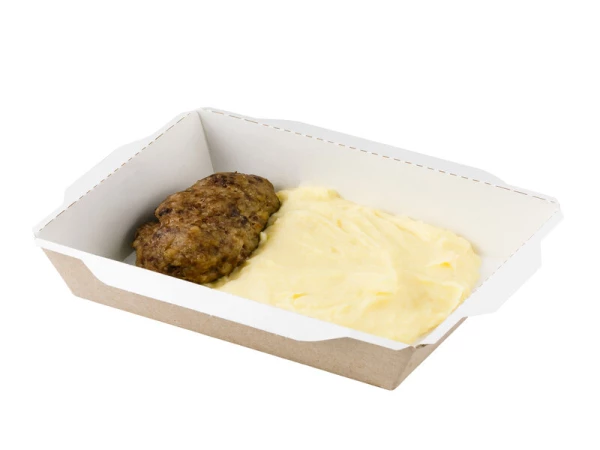 Котлета домашняя с картофельным пюре 250 гр