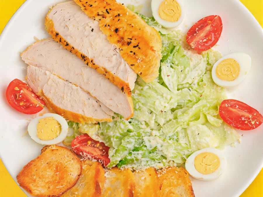 Салат "Цезарь" с курицей