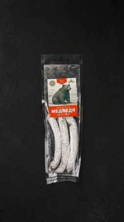 Колбаски сыровяленые.Mini Fuet Охота из медведя