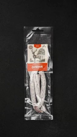 Колбаски сыровяленые.Mini Fuet Охота из оленины 