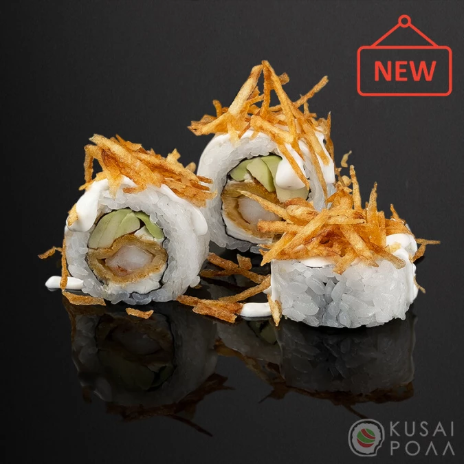 Креветка темпура с картофелем пай