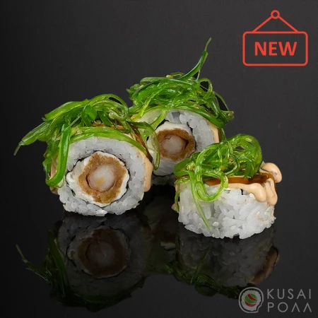 Чука ролл с темпурной креветкой