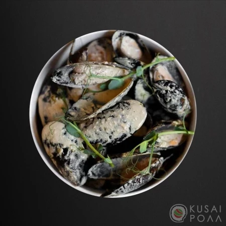 Мидии Чили в сливочном соусе с чесноком