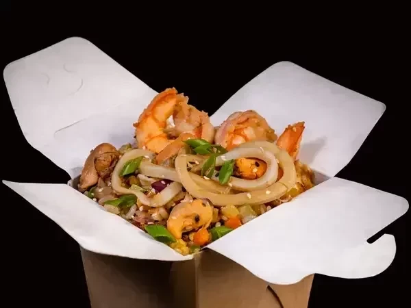 Тяхан с морепродуктами