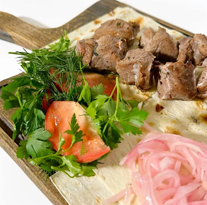 Шашлык из мраморной говядины