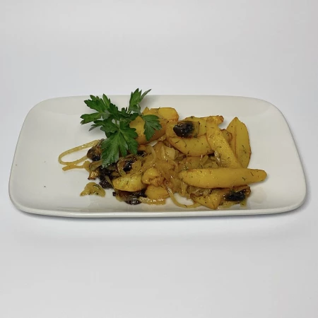 Картофель жареный с грибами