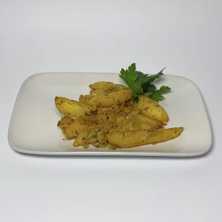 картофель жареный с луком