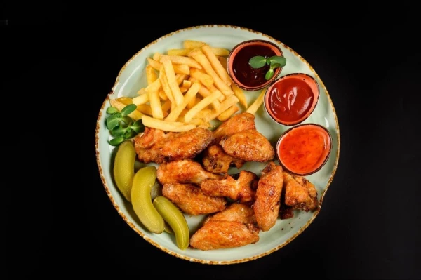 Запеченные куриные крылышки 500/100/50/20/20/20