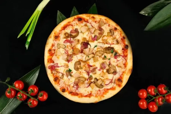 Пицца с курицей и грибами 25см 330г