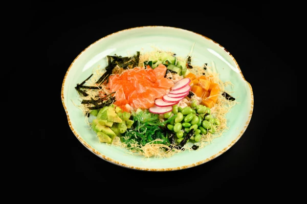 Поке с лососем 350