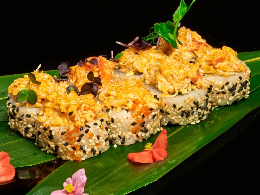 Ролл тартар с камчатским крабом