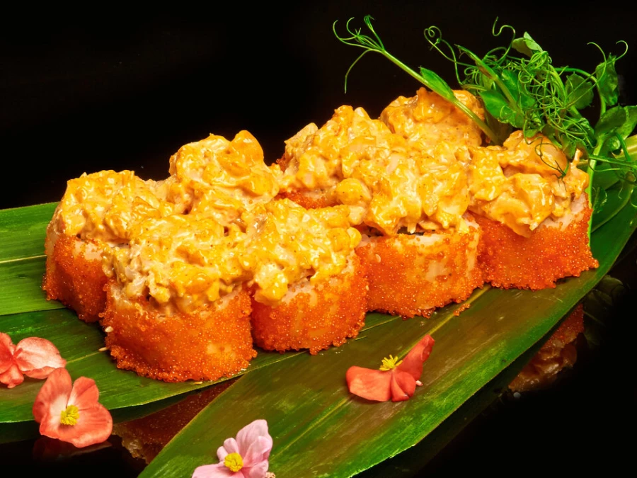 Ролл тартар с лососем 