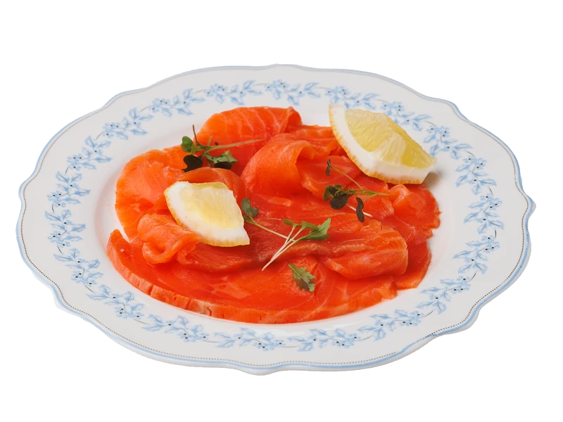 Лосось малой соли с лимоном
