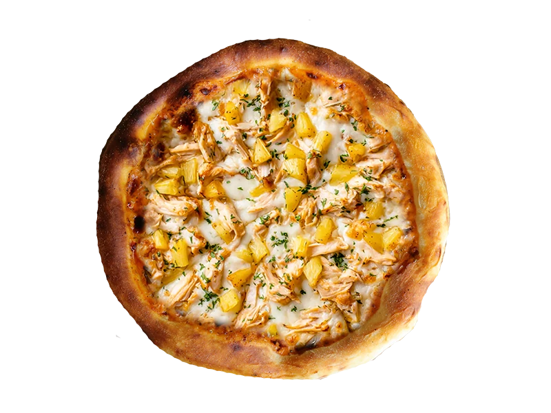 Пицца с цыпленок  с ананасами