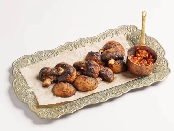 Шампиньоны на мангале