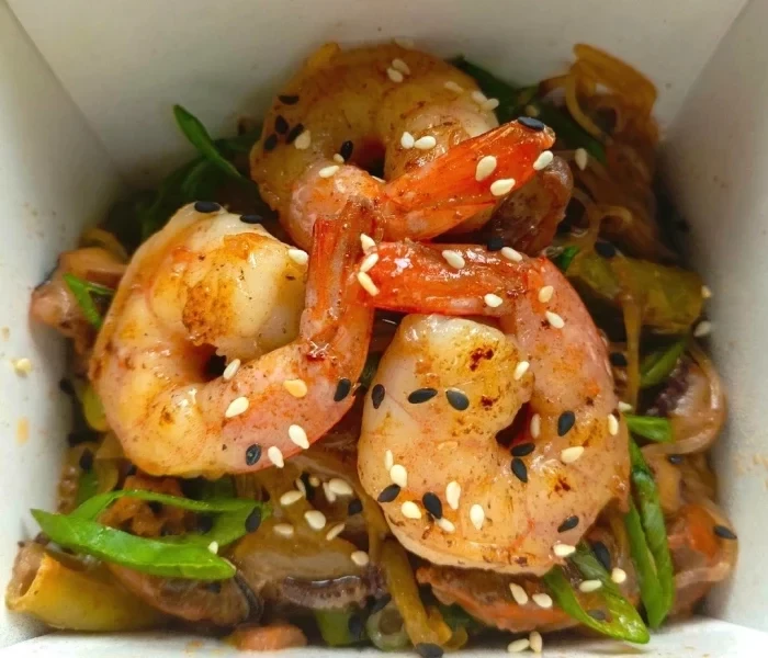 Фунцоза с морепродуктами