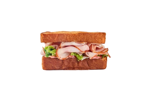 Мини-сэндвич с бужениной из курицы и соусом "Сливочный"