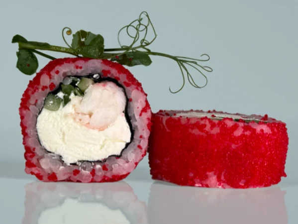 Ролл "Калифорния с Креветкой (в икре)"