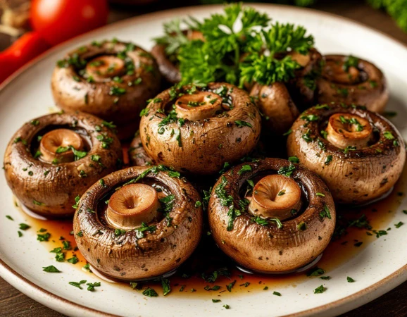 Шампиньоны гриль