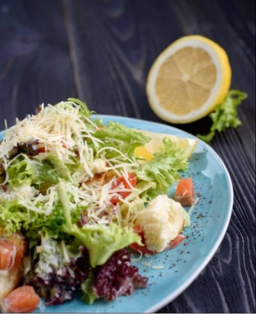 Салат "Цезарь" с Сёмгой