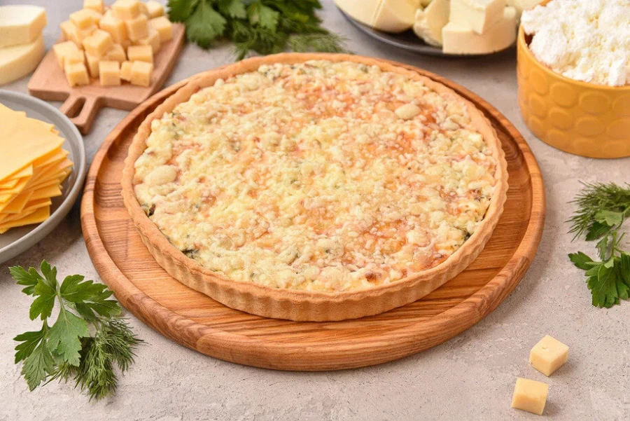 Киш три сыра 