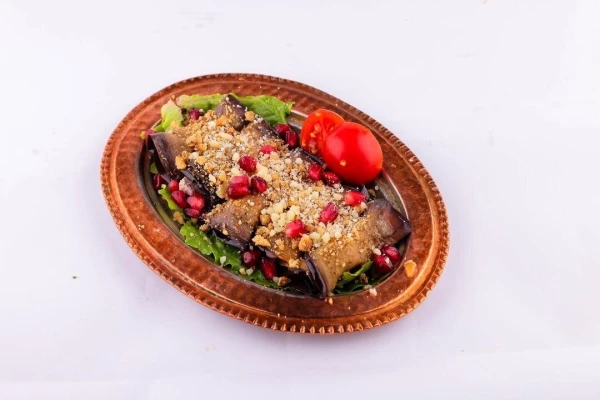 Рулетики из баклажана с сыром фета