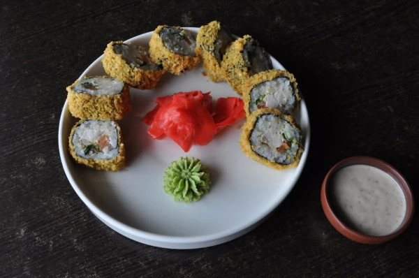 Цезарь ролл с креветкой