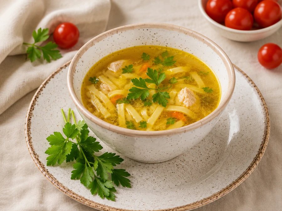 Куриный суп с лапшой