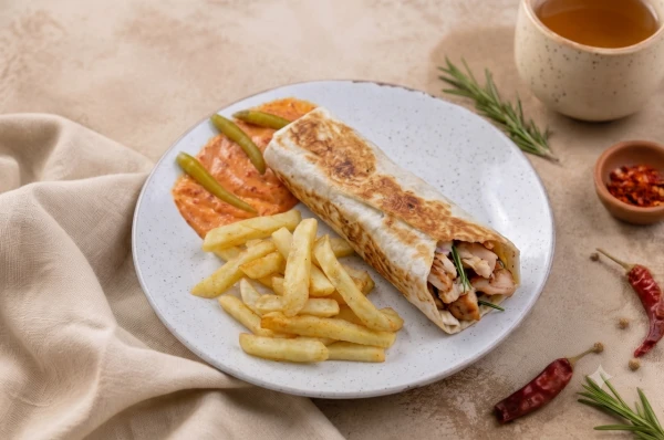 Арабская шаурма от шефа мини с курицей