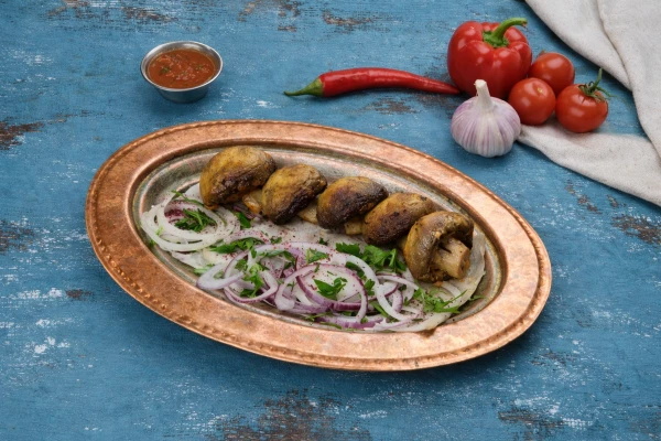 Грибы на мангале