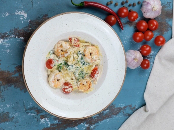 Казареччи с креветками