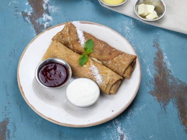 Блины с творогом