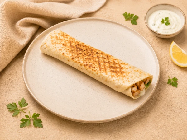 Дурум на углях из куриного люля