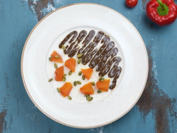 Каша рисовая с урбечем и тыквой 