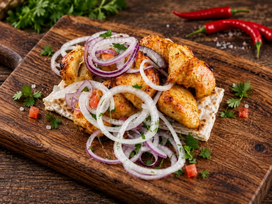 Шашлык из куриного филе