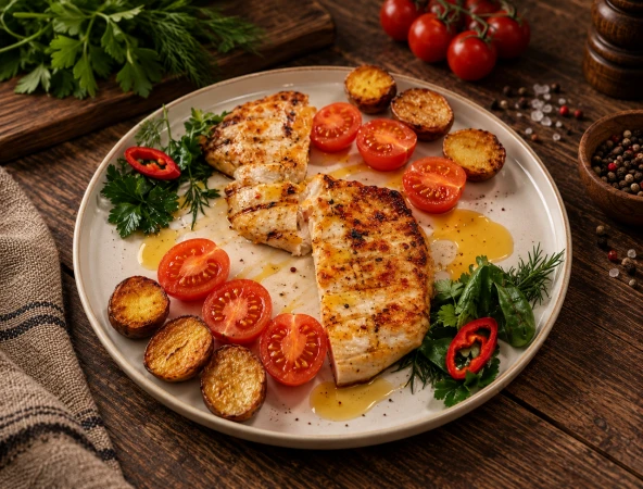 Куриный стейк в ореховом соусе
