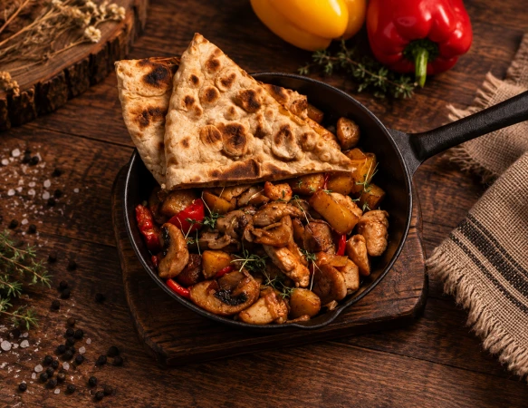 Жаркое с куриной печенью