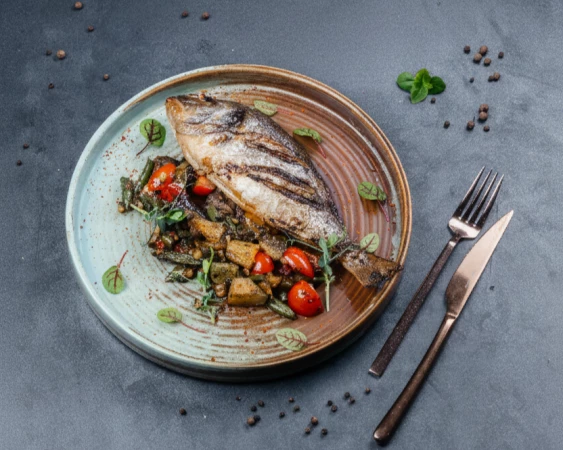 Дорадо на гриле