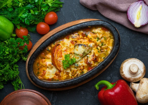 Керамит тава из курицы