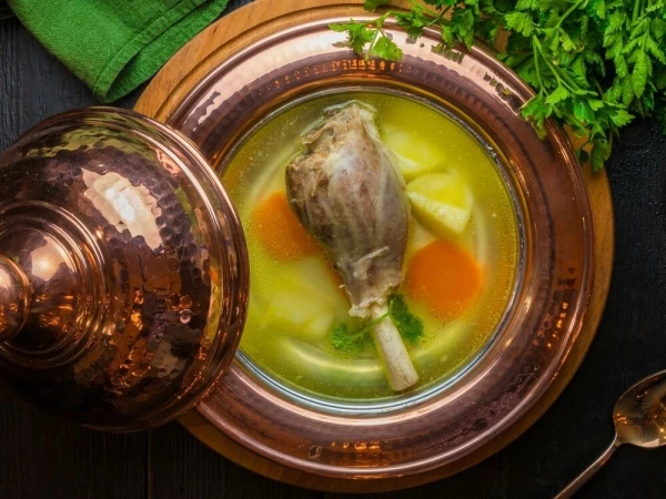 Суп из бараньей голени