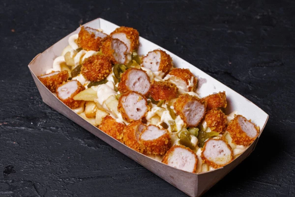 Наггетс бокс с картошкой