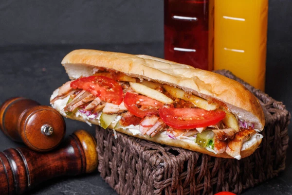 Шаурма в булочке